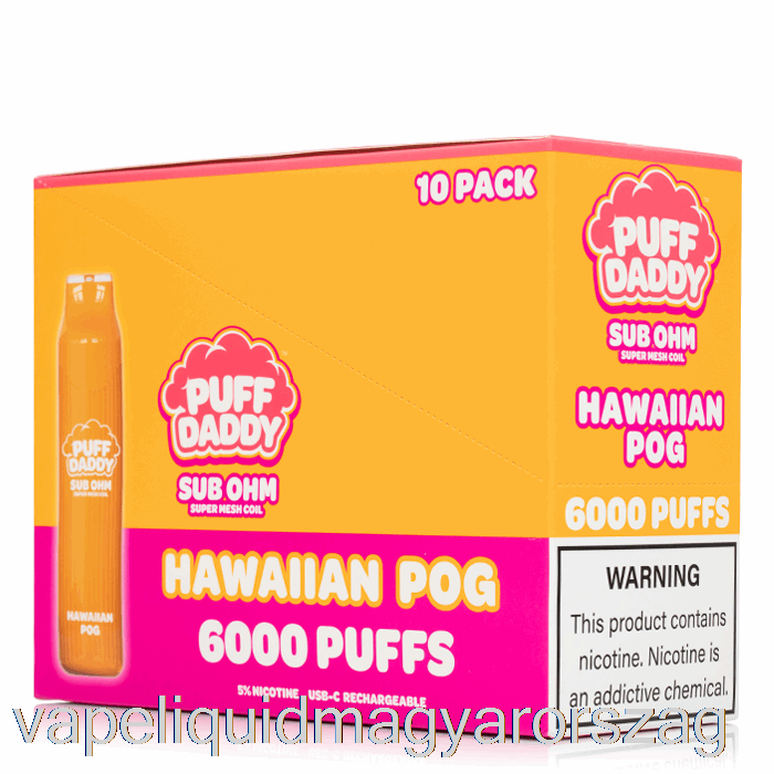 [10-es Csomag] Puff Daddy 6000 Eldobható Vape E Cigi